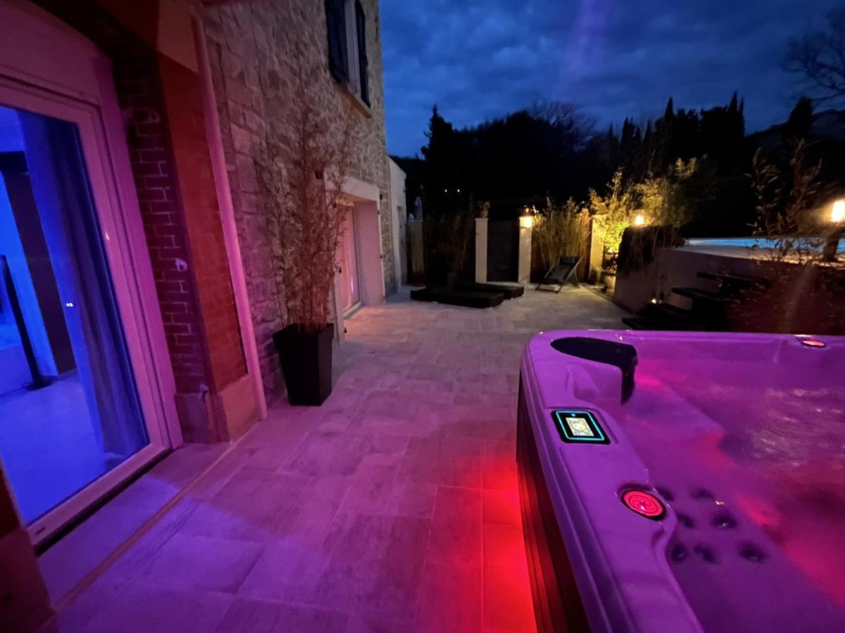 La Suite De Charme Du Mas De La Fontaine De Jonquier Avec Spa Privatif Séguret 외부 사진